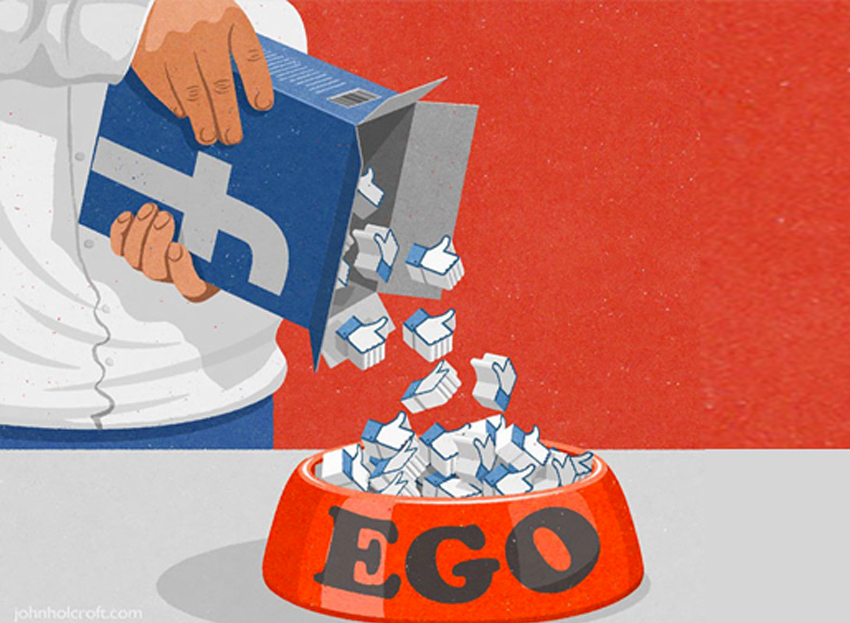 Viñeta ego Facebook