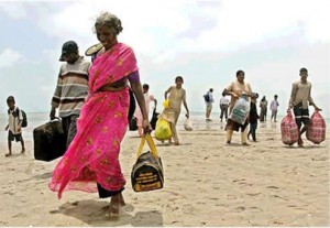 Refugiados climáticos en India.