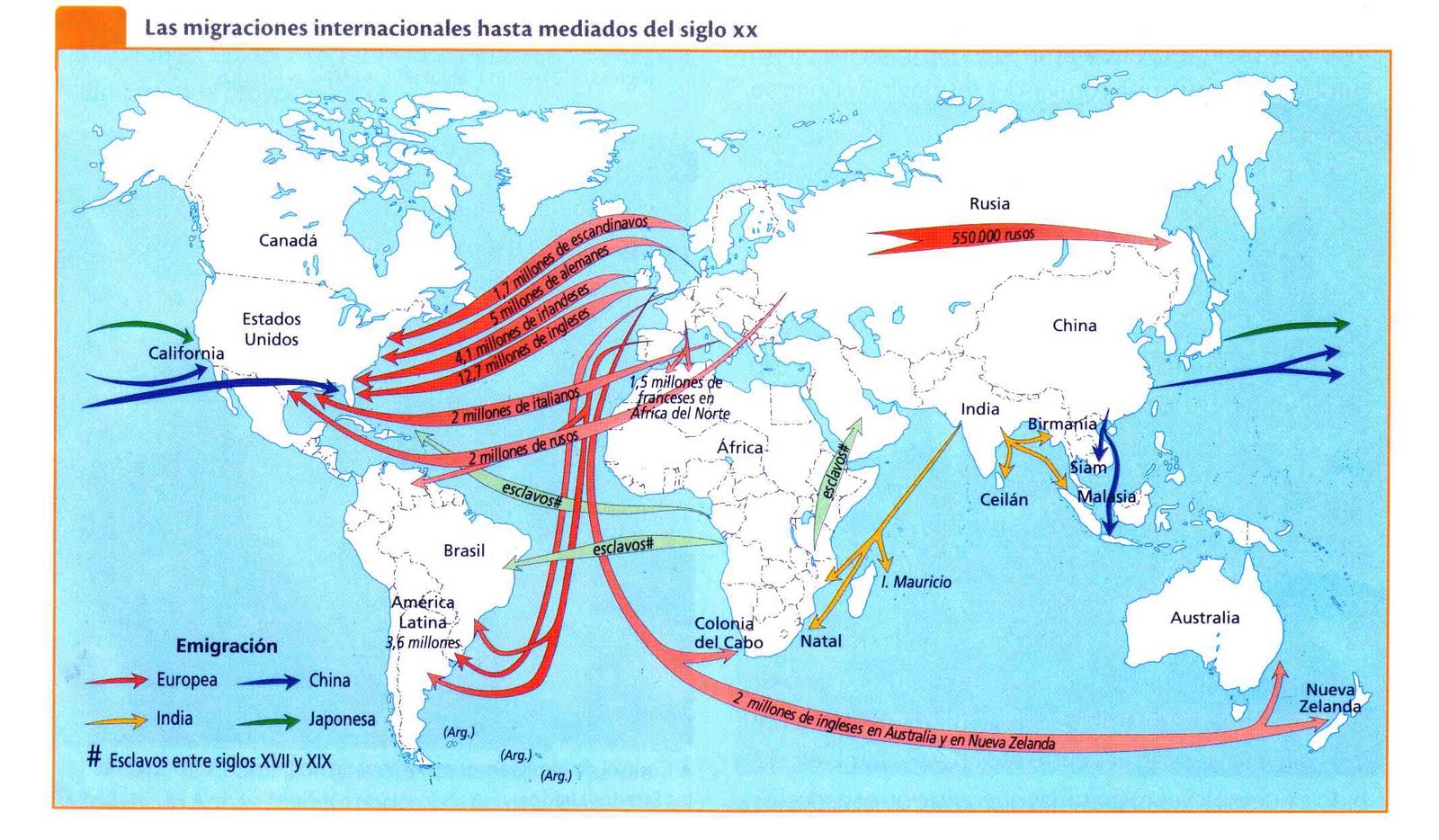 Миграция мирового населения. Карта миграции населения.