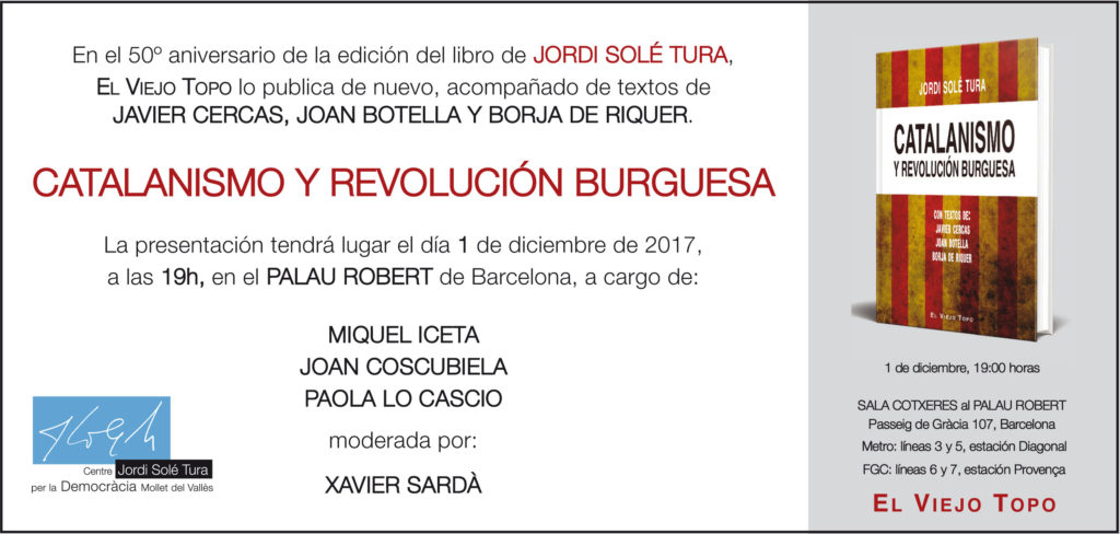 Solé Tura Catalanismo y revolución burguesa