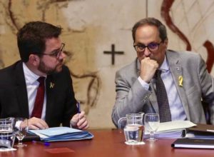 Tensiones internas del gobierno catalán